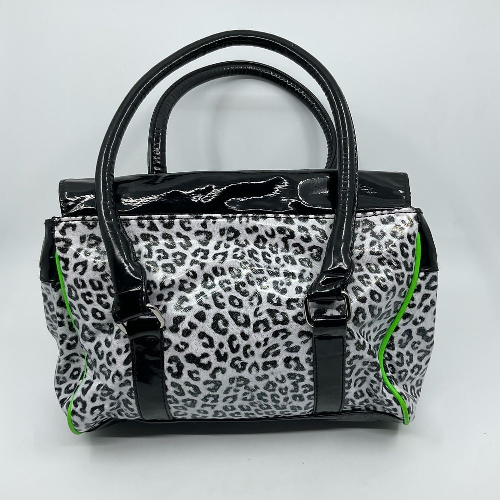 Claire’s | Vintage Y2K Neon Leopard Bag | McBling Mall Goth | Tote - Picture 2 of 9
